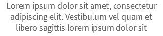 Lorem ipsum dolor sit amet, consectetur adipiscing elit. Vestibulum vel quam et libero sagittis lorem ipsum dolor sit 